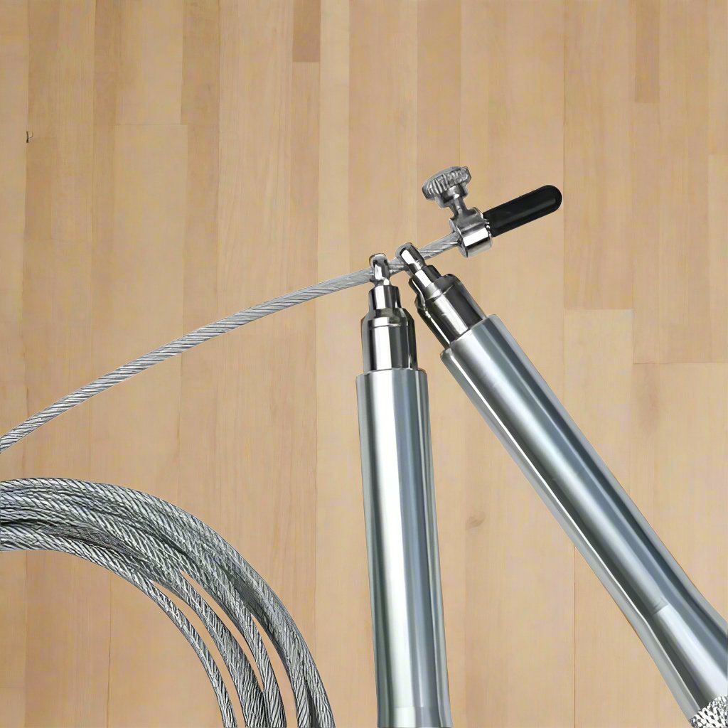Corde à Sauter - JumpRopeCrossfit™ - Argent - Boost ta Forme