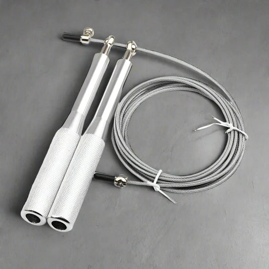 Corde à Sauter - JumpRopeCrossfit™ - Argent - Boost ta Forme