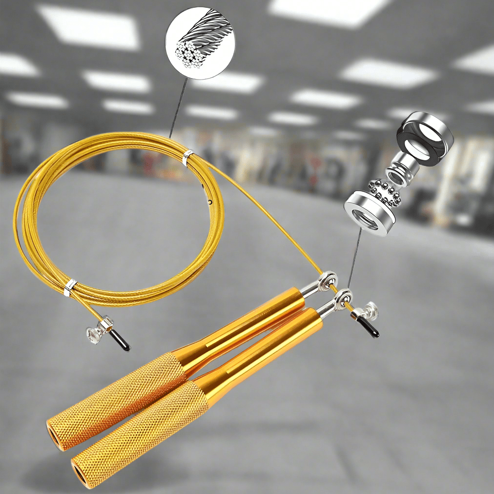 Corde à Sauter - JumpRopeCrossfit™ - Or - Boost ta Forme