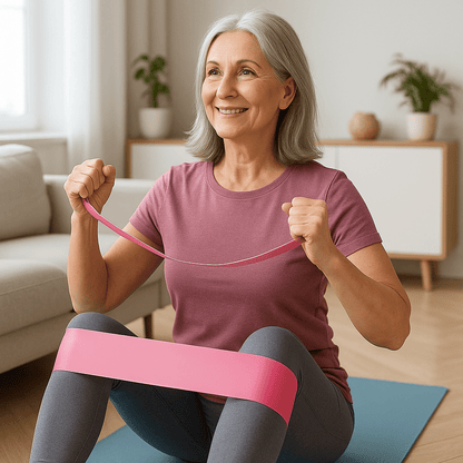 Elastique musculation femme s'entraine elastique rose 5 resistances