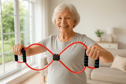 elastique_musculation_femme_65 ans_ exercice_bras