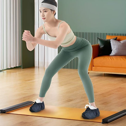 Tapis yoga​ femme fait squat